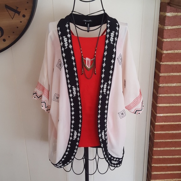 ✌🌼Marineblu Dress Boho Cardigan Kimono - Picture 3 of 4